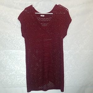 Maroon layering sweater
